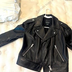 Trouvé women’s leather jacket .  Never worn.  Brand New .  Buttery soft .